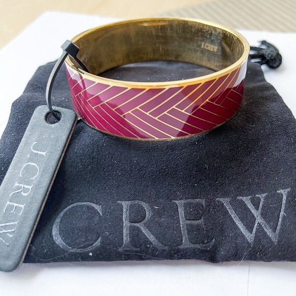 J.CREW Maroon Chevron Bangle - Picture 2 of 5